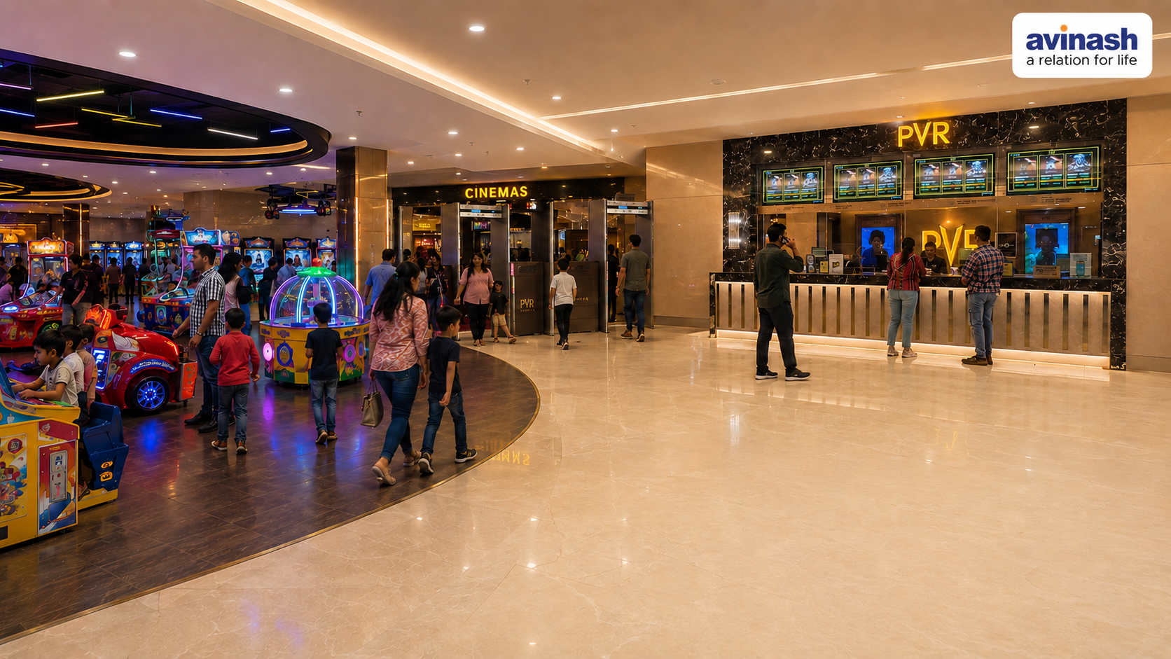 Family entertainment and cinema zone at Magneto The Mall Raipur