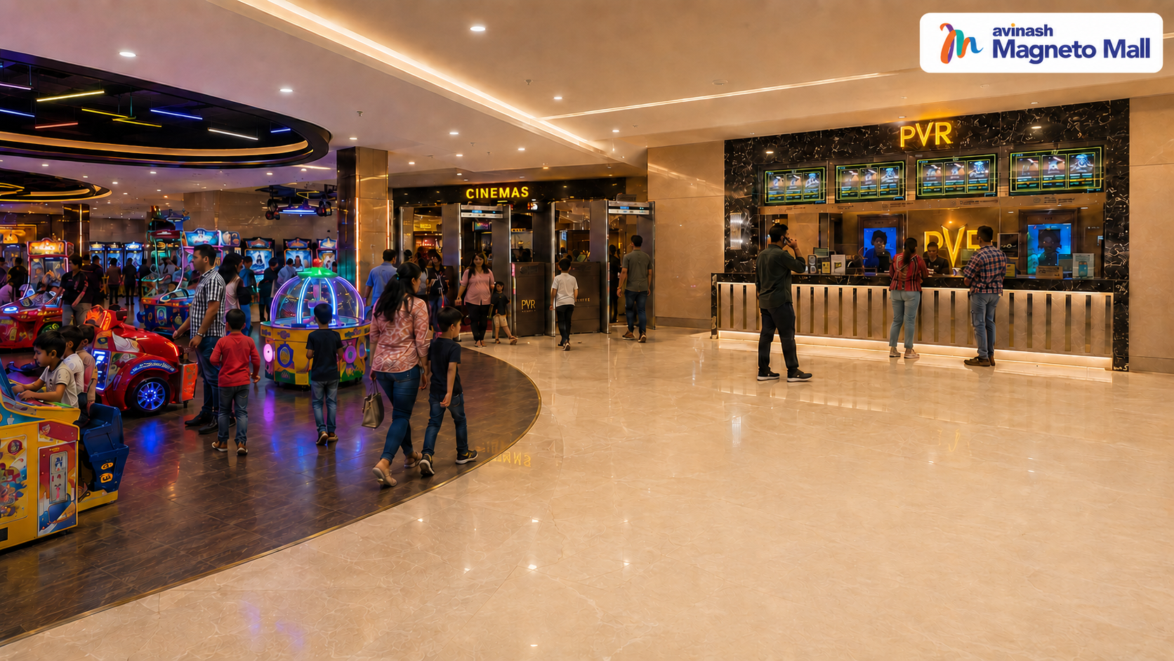 Family entertainment and cinema zone at Magneto The Mall Raipur